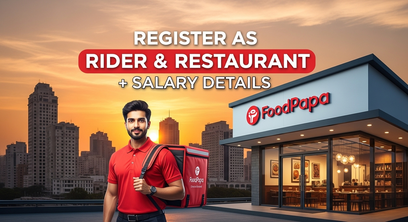 How to Register as a Rider and Restaurant on Food Papa